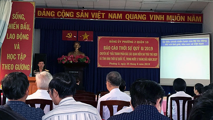 Image: Đảng ủy Phường 2 tổ chức báo cáo thời sự Quý 2 năm 2019