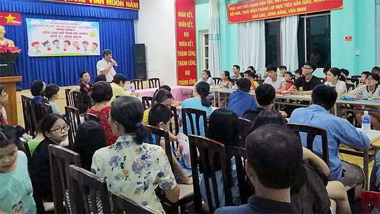Image: Ban chỉ đạo hè phường 2 tổ chức sinh hoạt Câu lạc bộ “Ông - Bà - Cháu” Quý 2 năm 2019